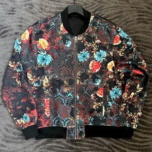 Zara Men’s Floral Bomber Jacket